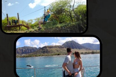 3 Zipline Adventure and 3.5 hour Afternoon Snorkel Cruise - Ko Olina Marina cruise on Kai’Oli’Oli: snorkeling and wildlife spotting in season