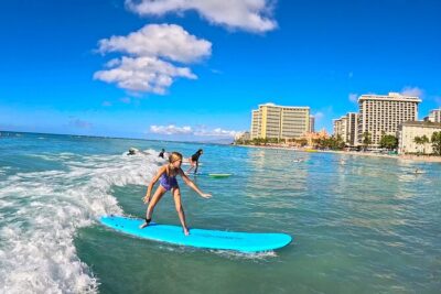 Beginner Surfing Lessons In Waikiki - In the Water: How You’re Guided Toward Standing and Your First Wave