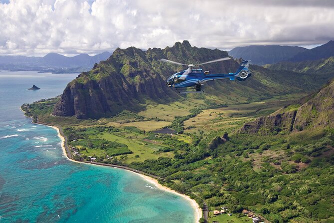 Blue Skies of Oahu Helicopter Tour - Pearl Harbor from the air: USS Arizona and the memorial sites