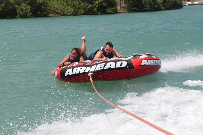 Combo Banana Boat Ride and Bumper Tube Ride in Hawaii - Bumper tube time: 15 minutes of wake-hopping without the banana