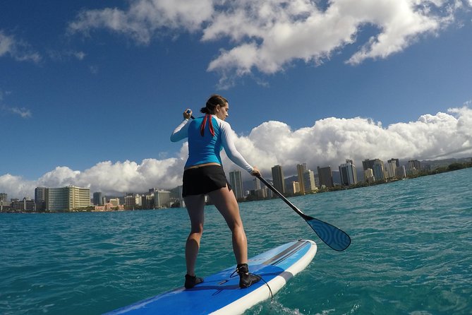 Family Stand Up Paddle Lesson with Waikiki Courtesy Shuttle - Learning the basics: how instruction adapts for kids and confidence