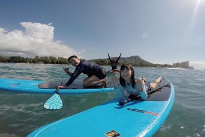 Family Stand Up Paddle Lesson with Waikiki Courtesy Shuttle - From Ohana Surf Center to the shoreline: what the timeline feels like