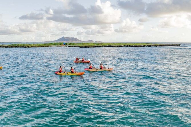 Guided E-Bike and Kayak Tour to Mokulua Islands in Kailua, Oahu - Stop 3: Kayaking Kailua Bay toward the Flat Island