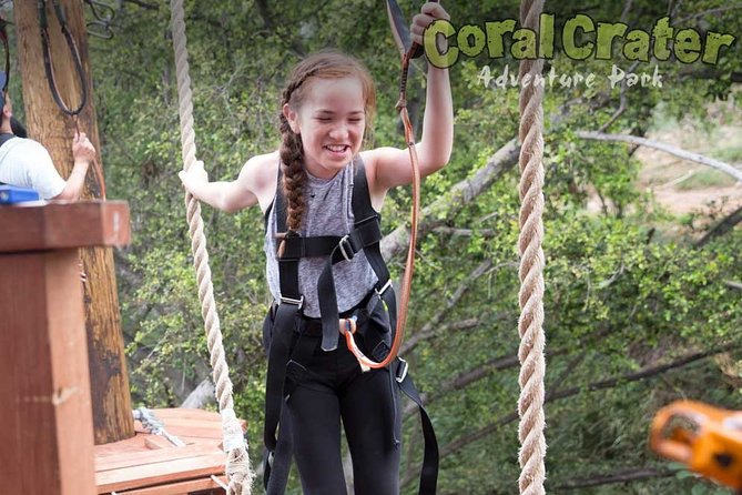 High Ropes Adventure Course at Coral Crater - Safety that lets you focus on the task