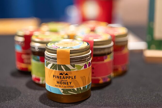Honey Flight & Bites: The Best Honey Tasting in Hawaii - The flavor lineup: raw Hawaiian honeys and infused varieties