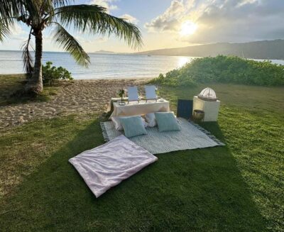 Honolulu: Beachside Luxury Picnic & Paint - Meeting Erica: what you choose, what you get, and how the session starts