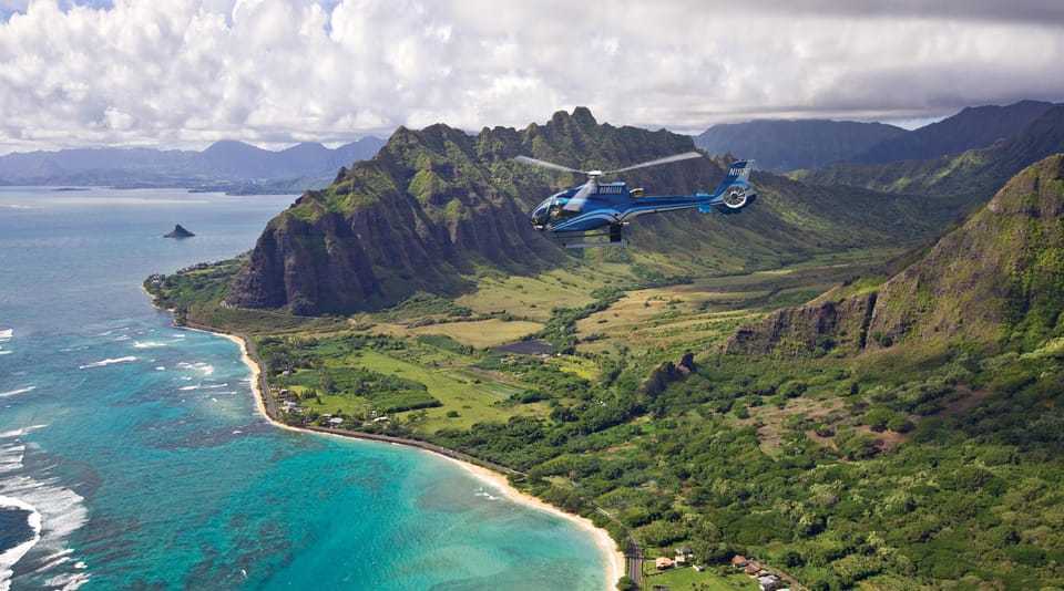 Honolulu: Blue Skies of Oahu Helicopter Tour - Sacred Falls from the sky: the waterfall you can’t just wander to