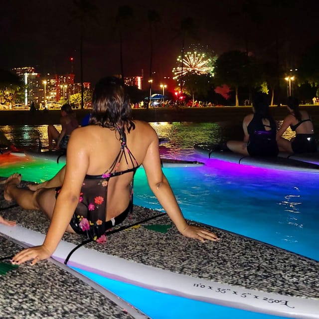 Honolulu: Fireworks Glow and Flow Yoga Class - Glow-and-Flow Yoga on SUP Boards: The “Why This Works” Version