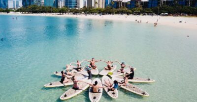 Honolulu: SUP (Standup Paddleboard) Yoga Class - Your 75 Minutes: From Shore Basics to Anchored Poses