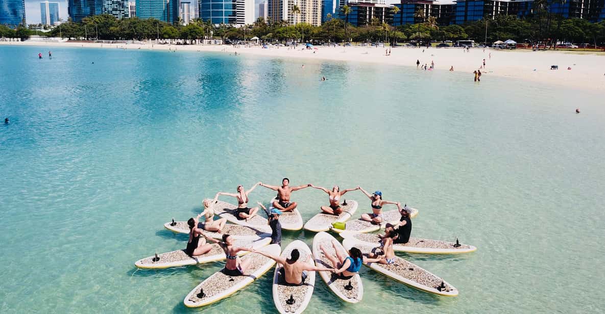 Honolulu: SUP (Standup Paddleboard) Yoga Class - Your 75 Minutes: From Shore Basics to Anchored Poses