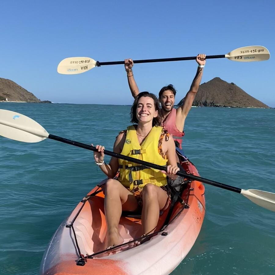 Kailua: Mokulua Islands Guided Kayak and Snorkeling Tour - From Kailua Beach Adventures to open-water paddling: what the first hour feels like