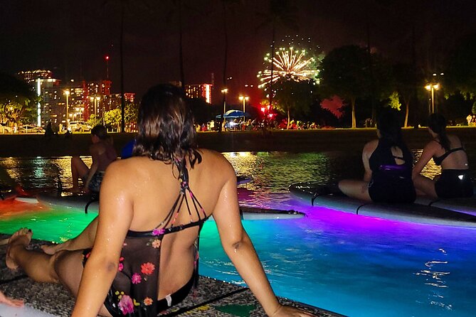 Night SUP Yoga and Fireworks at Magic Island - Night SUP Yoga at Magic Island: The simple idea that works