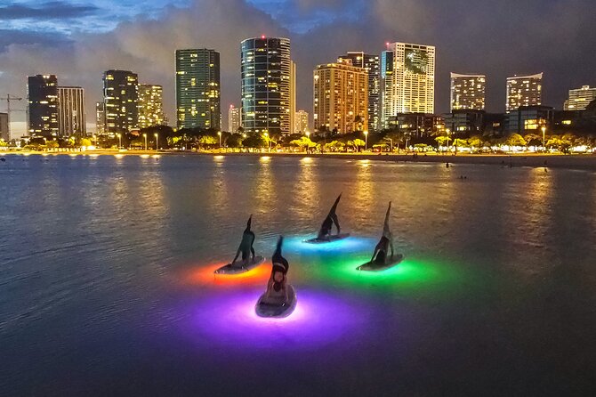 Night SUP Yoga and Fireworks at Magic Island - Friday fireworks from the water near Hilton Hawaiian Village