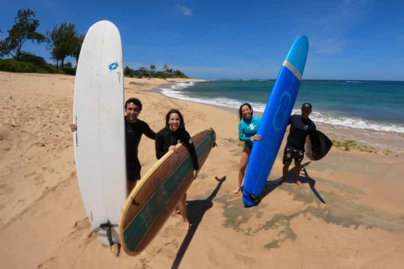 Oahu: Beginner Group Surf Lesson on North Shore - Catching waves: what “lots of wave riding” really means