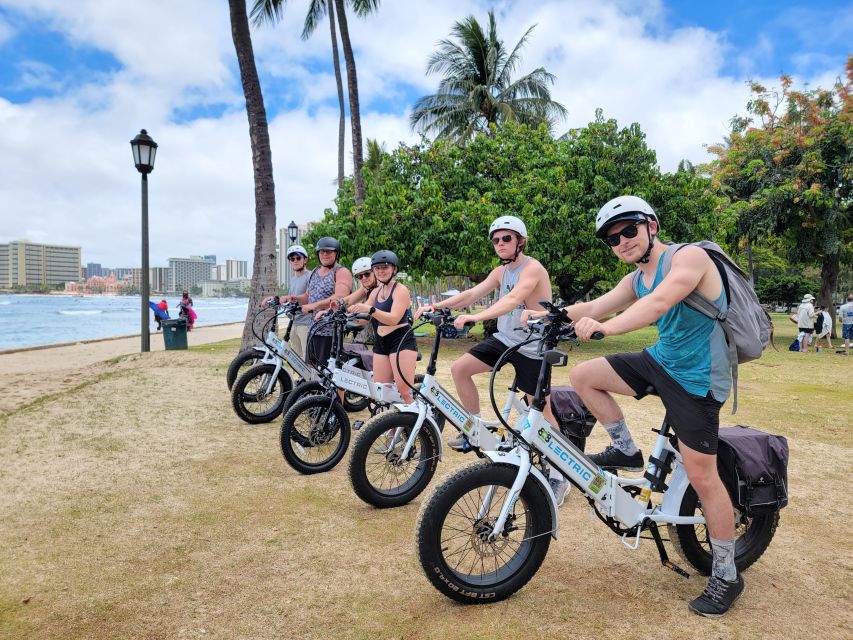 Oahu: Diamond Head E-bike Scenic Ride - The Kahala lookout at Diamond Head entrance: a second angle (and a breather)