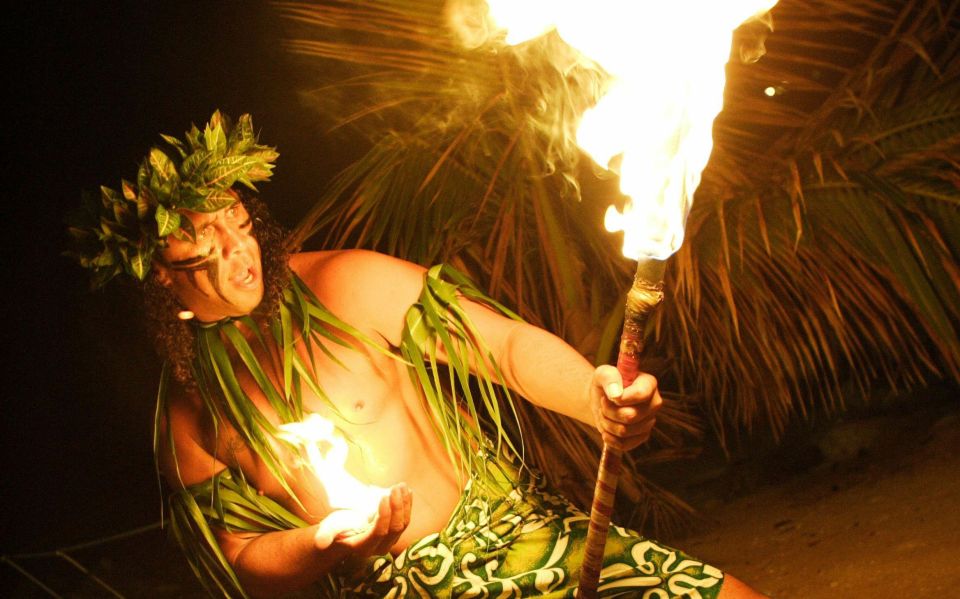 Oahu: Germaine's Traditional Luau Show & Buffet Dinner - The 165 Minutes: Fire Shows, Live Music, and Polynesian Dance Across Islands