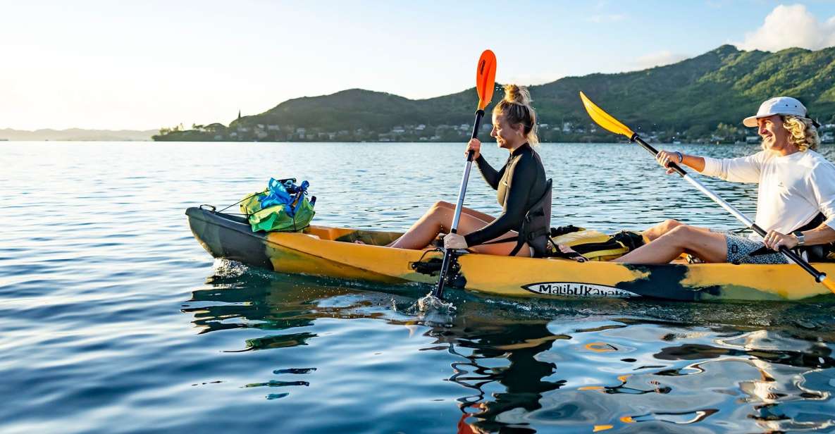 Oahu: Kaneohe Bay Coral Reef Kayaking Rental - Snorkeling on coral islands: where the best viewing happens