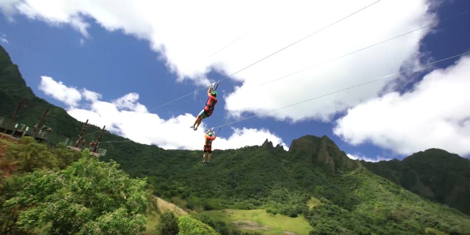 Oahu: Kualoa Jurassic Valley Zipline Tour - Tandem Ziplines, Suspension Bridges, and Short Hikes: Your 3-Hour Flow