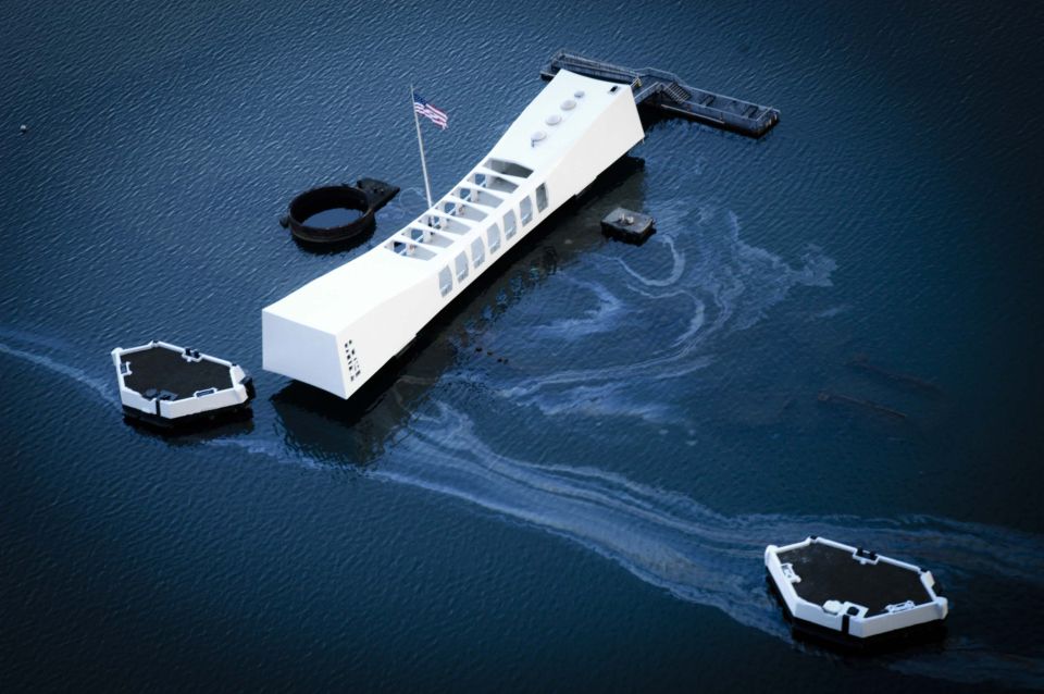 Oahu: USS Arizona Memorial Chief's Narrated Multimedia Tour - The Path of Attack shoreline stops you can actually follow