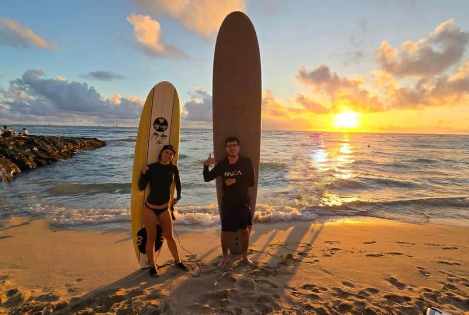 Oahu: Waikiki Beginner Private Surf Lesson- Female Guide - Quick hits