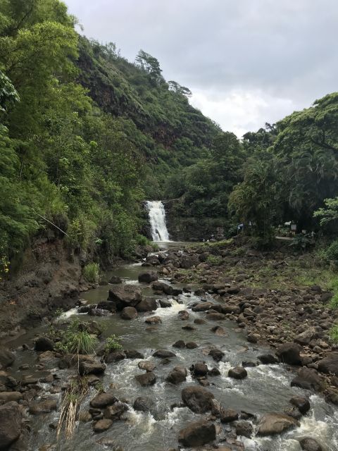 Oahu: Waimea Falls & valley & North Shore day - After the Hike: Shrimp Truck Lunch on the North Shore