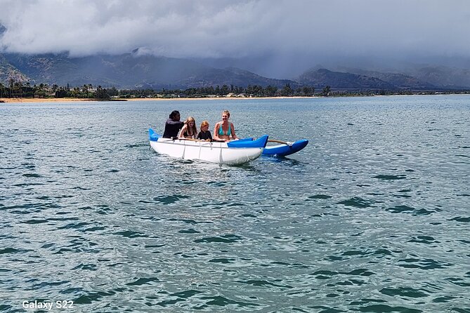 Private North Shore Hawaiian outrigger Canoe and turtle adventure - The 2-Hour Flow: From Haleiwa Pickup Point to North Shore Water Time