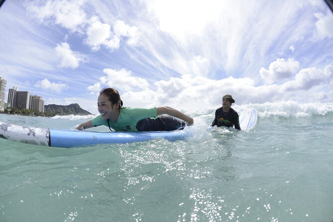Semi-Private Surf Lesson for 2 or 3 people on Waikiki Beach - The lesson flow at Waikiki: from board basics to first-wave attempts
