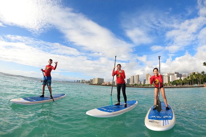 Stand Up Paddle Open Group Lesson with Waikiki Courtesy Shuttle - Why SUP outside Waikiki makes the lesson click