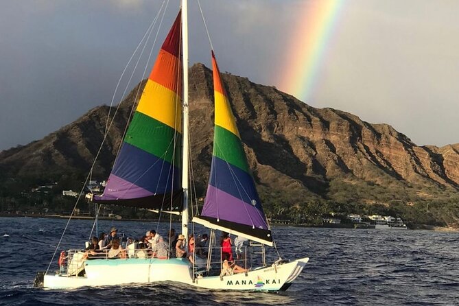 Sunset sail Aboard Manakai Catamaran - Mana Kai Catamaran: A 32-Foot Rainbow Boat Built for Close-Up Views