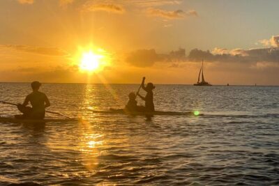 Sunset Stand Up Paddle with Photos and Turtles - The shore-to-river lesson: learning SUP without the stress
