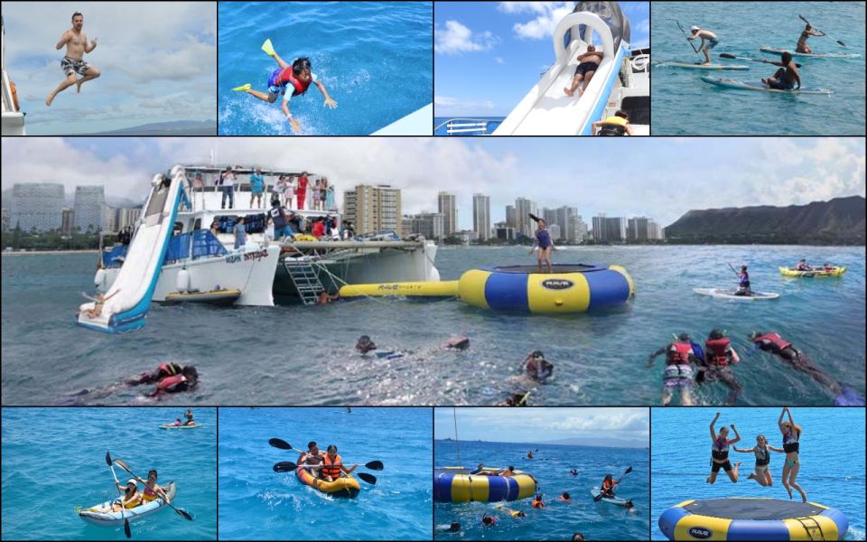 Waikiki: 5-in-1 Turtle Snorkeling Trip with Shuttle Option - 5-in-1 Water Fun From the Ocean Intrigue Catamaran
